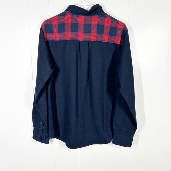 NWT United by Blue Buffalo Wool Shirt with Plaid Trim Small - Picture 2 of 6